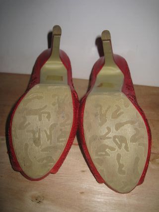 Lote Zapatos rojos tacón (2 pares) - 39 y 40