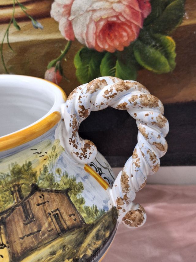 Centrotavola Ceramica Dipinto a Mano