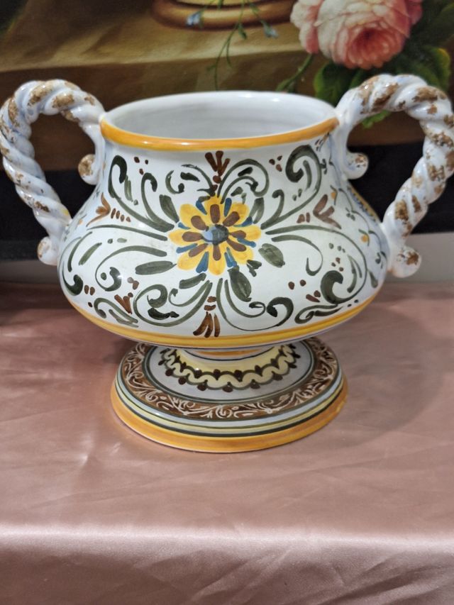 Centrotavola Ceramica Dipinto a Mano