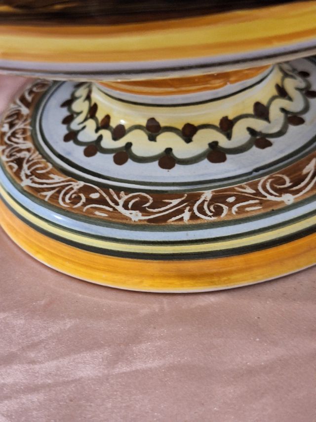 Centrotavola Ceramica Dipinto a Mano