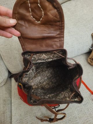 Mochila Piel - hecha a mano