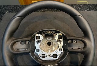 Volante Mini R56 JCW Pele + Aplique JCW Carbono