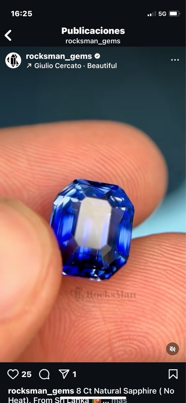 Zafiros azules Sri Lanka negociacion seria