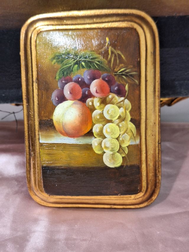 Dipinto frutta olio, quadro vintage