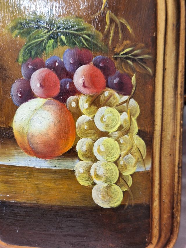 Dipinto frutta olio, quadro vintage