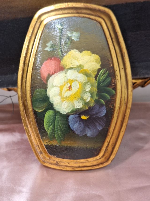 Dipinto fiori - Quadro olio su tavola