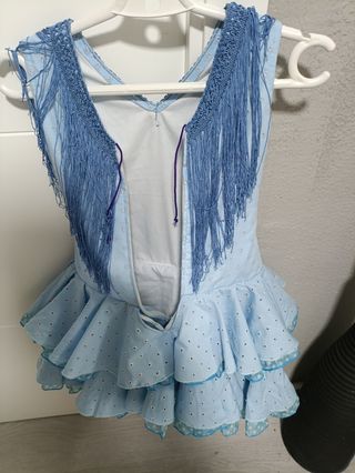 Traje gitana niña azul 6 a 7 años