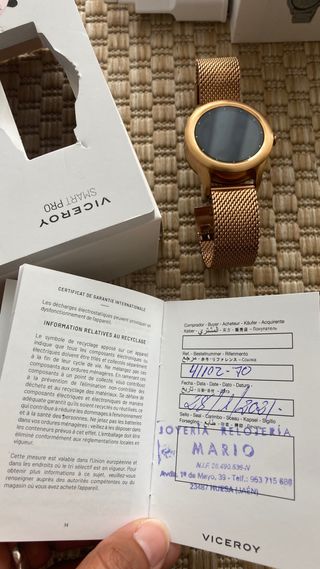 Viceroy Smart Pro - Reloj dorado