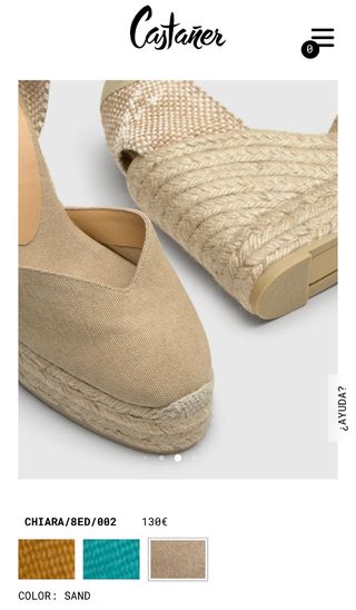 Alpargatas cuñas Castañer beige