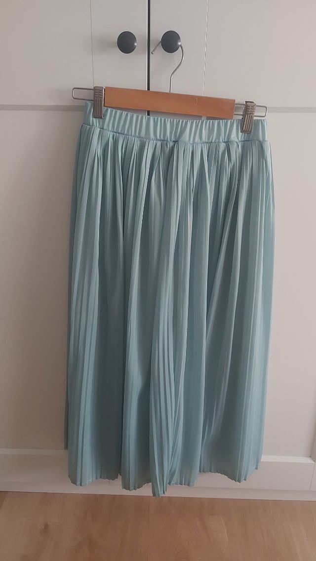 Falda plisada midi talla XS