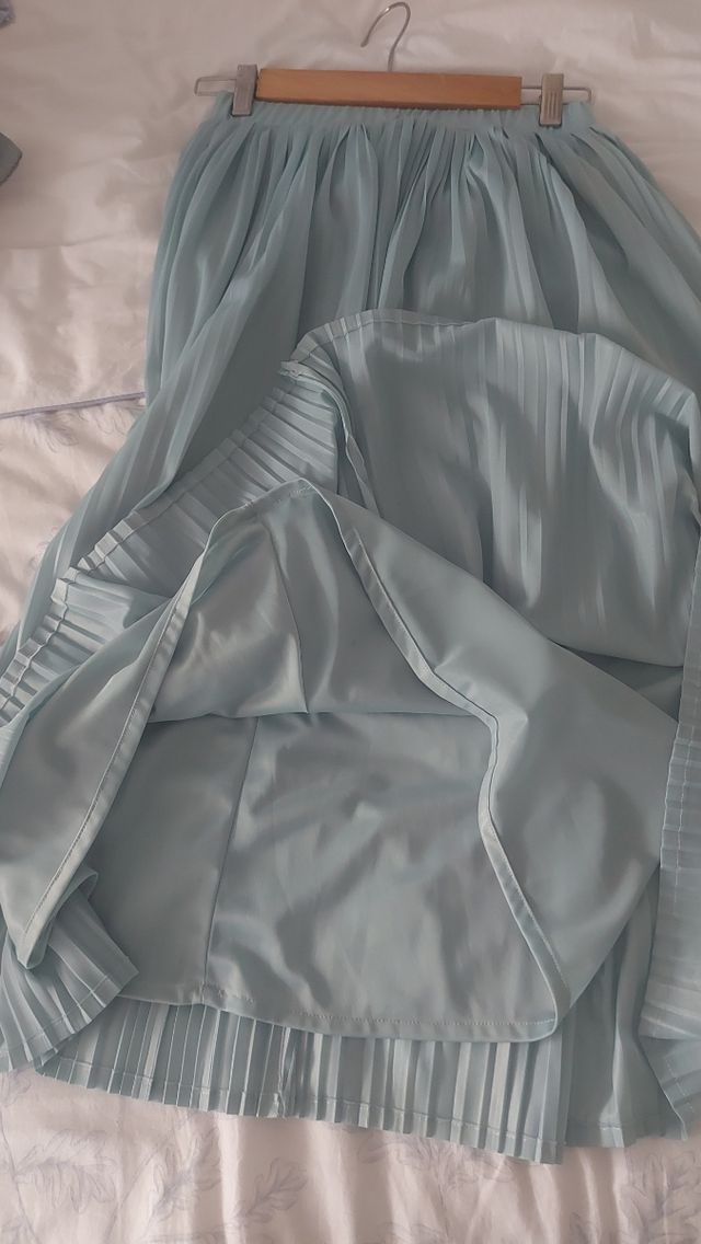 Falda plisada midi talla XS
