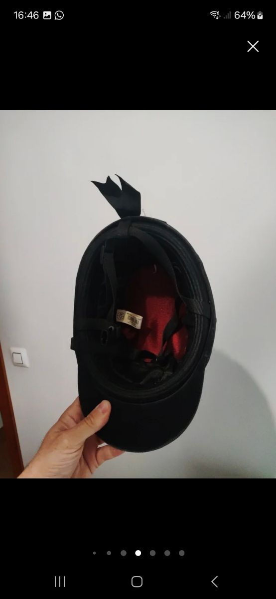 Casco equitación negro