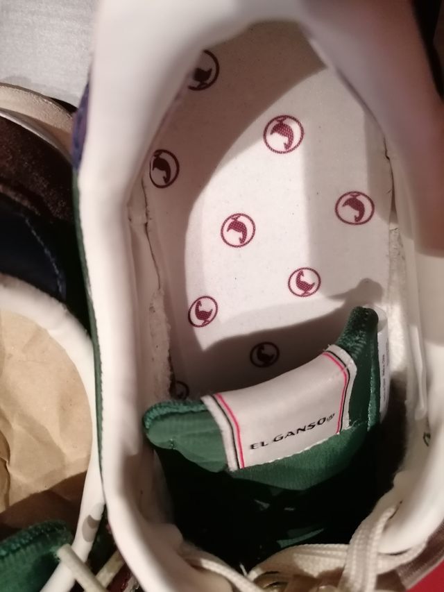 Zapatillas urbana marrón-verde