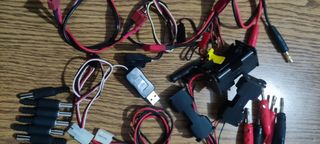 Spine, supporti batterie,cavi vari,prese ,modellis