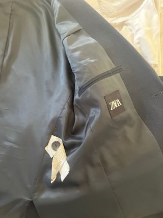 Traje Zara azul marino - Talla 38