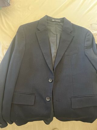 Traje Zara azul marino - Talla 38
