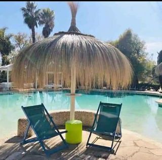 Sombrillas de carril verzo mimbre