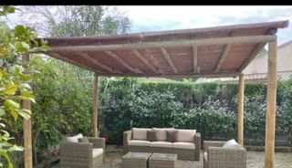 Sombrillas de carril verzo mimbre