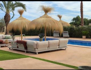 Sombrillas de carril verzo mimbre