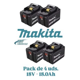 4 Baterías Makita nuevas 18v 18,0Ah