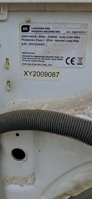 Lavadora 6kg - Blanco