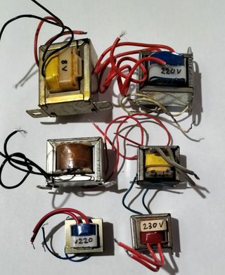 6 trasformatori elettrici usati