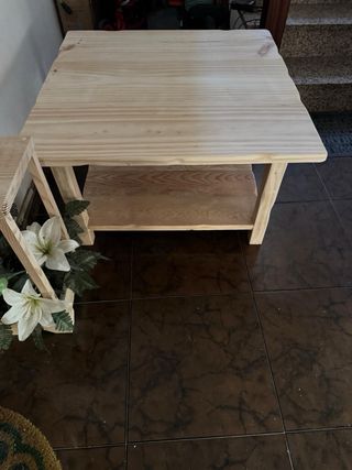 Mesa madera salon - rustica