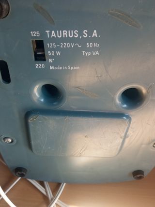 Ventilador Taurus antiguo