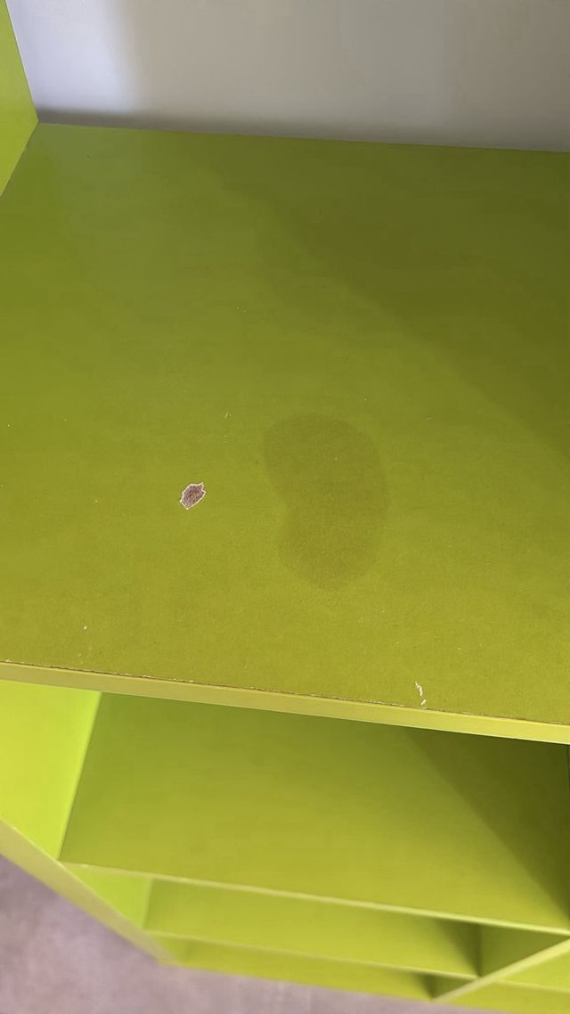 Estanteria verde - Libreria 6 cubos