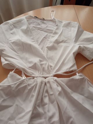 Vestido Zara blanco - mini