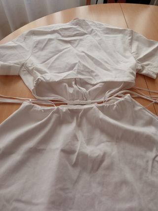 Vestido Zara blanco - mini