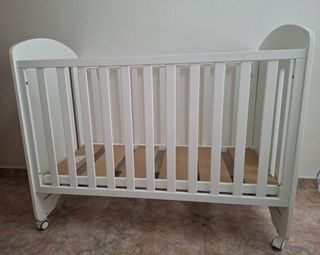 Cuna de bebé blanca Colecho Lovely Premium