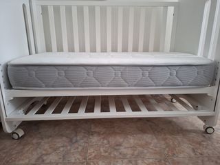 Cuna de bebé blanca Colecho Lovely Premium