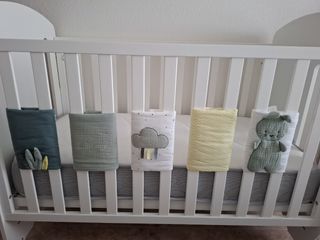 Cuna de bebé blanca Colecho Lovely Premium
