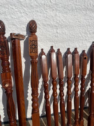 Escalera madera tallada