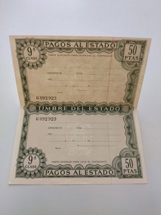 Papel de pagos al Estado
