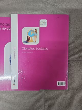 Libros 5 primaria Ciencias Sociales Santillana