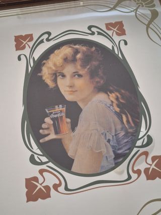 VINTAGE anni 80 - Specchio pubblicitario Coca Cola