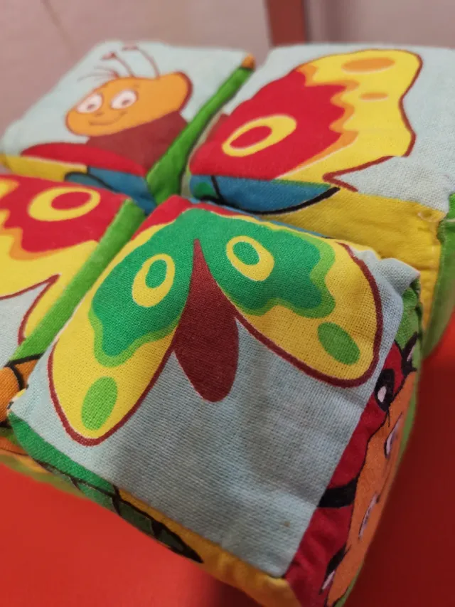 Juguetes bebe, títeres y puzzle de tela