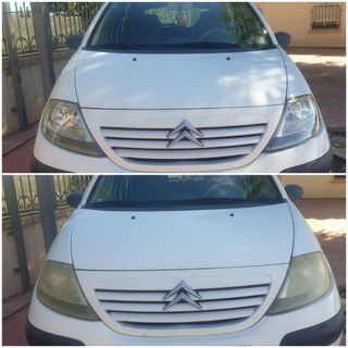 Pulido de faros con polímero