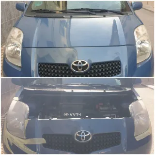 Pulido de faros con polímero