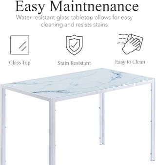 Mesa marmol + 4 sillas