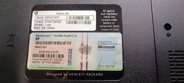 HP Pavilion PC portatile bianco