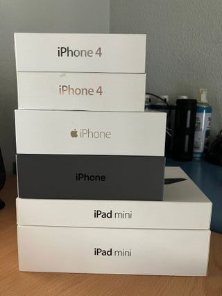 Cajas Apple iPhone 4/6/8/SE/iPad Mini/AirPods