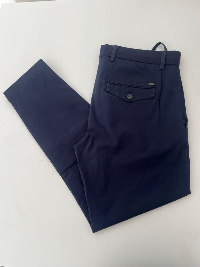 Pantalones Mango azul marino - Talla 44