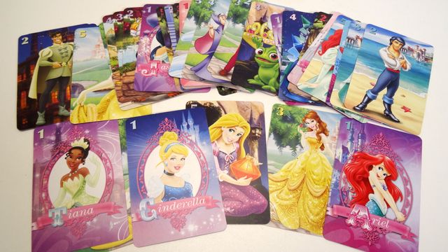 Juego de cartas de Princesas Disney +3 años