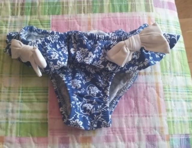 Bañador niña azul