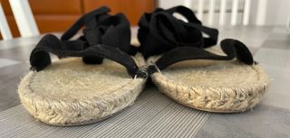 Sandalias planas atadas al tobillo - 39