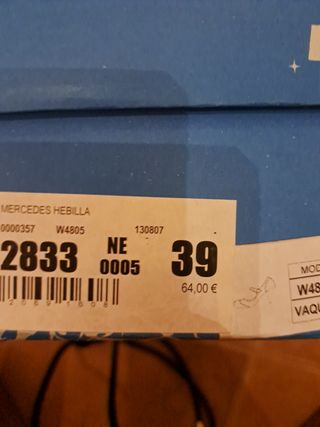 Zapatos tacón negro mujer 39