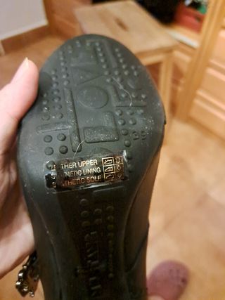 Zapatos tacón negro mujer 39